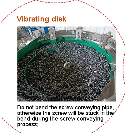 Screw Vibratory Feeder For Drill Tail Screw Insert Machine