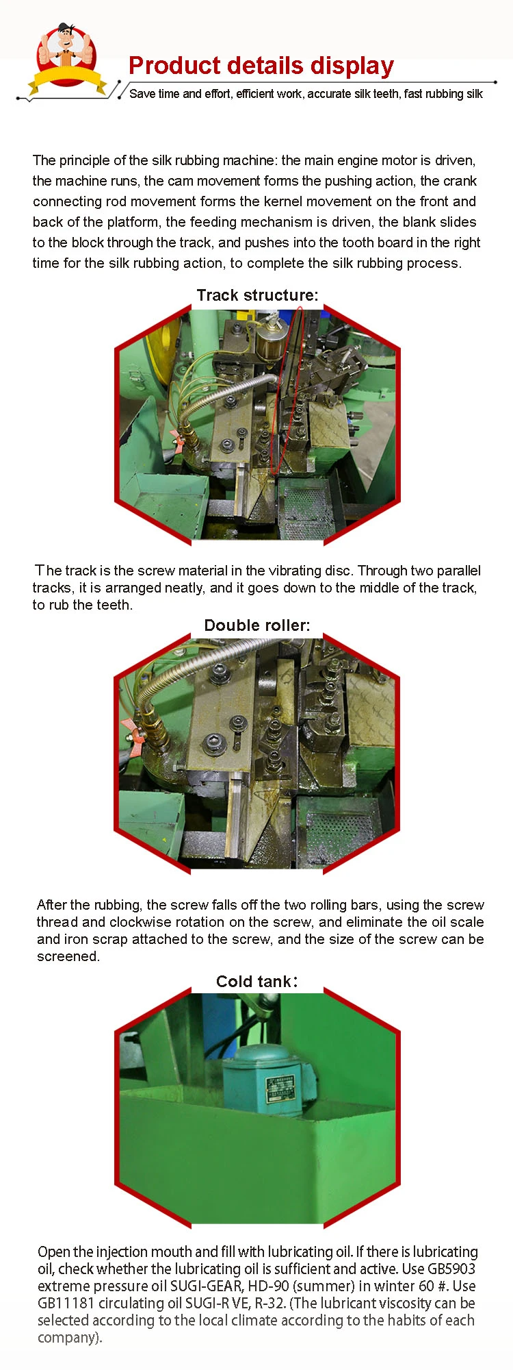 Thread Rolling Machine Internal Structure Details