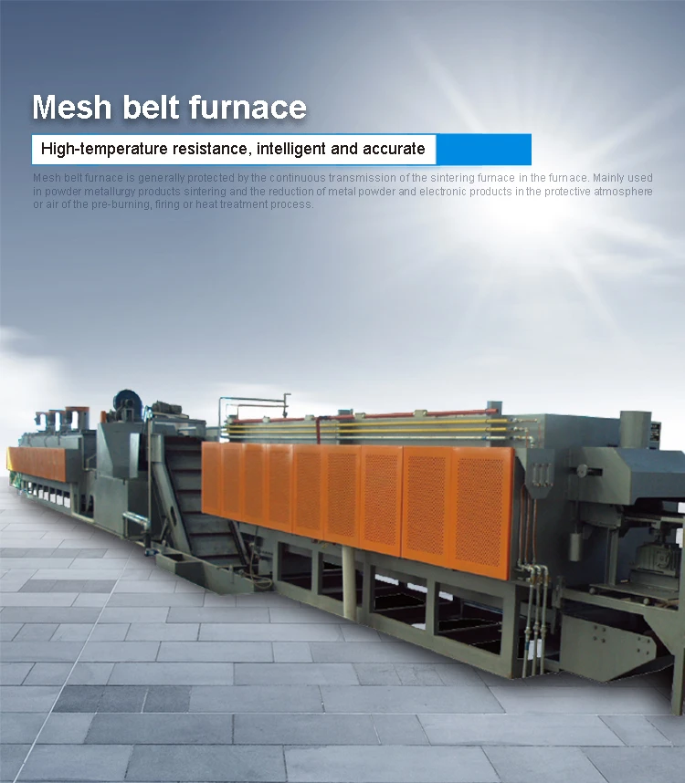 Universal Mesh Belt Quenching Tempering Furnace for All Nails & Fasteners