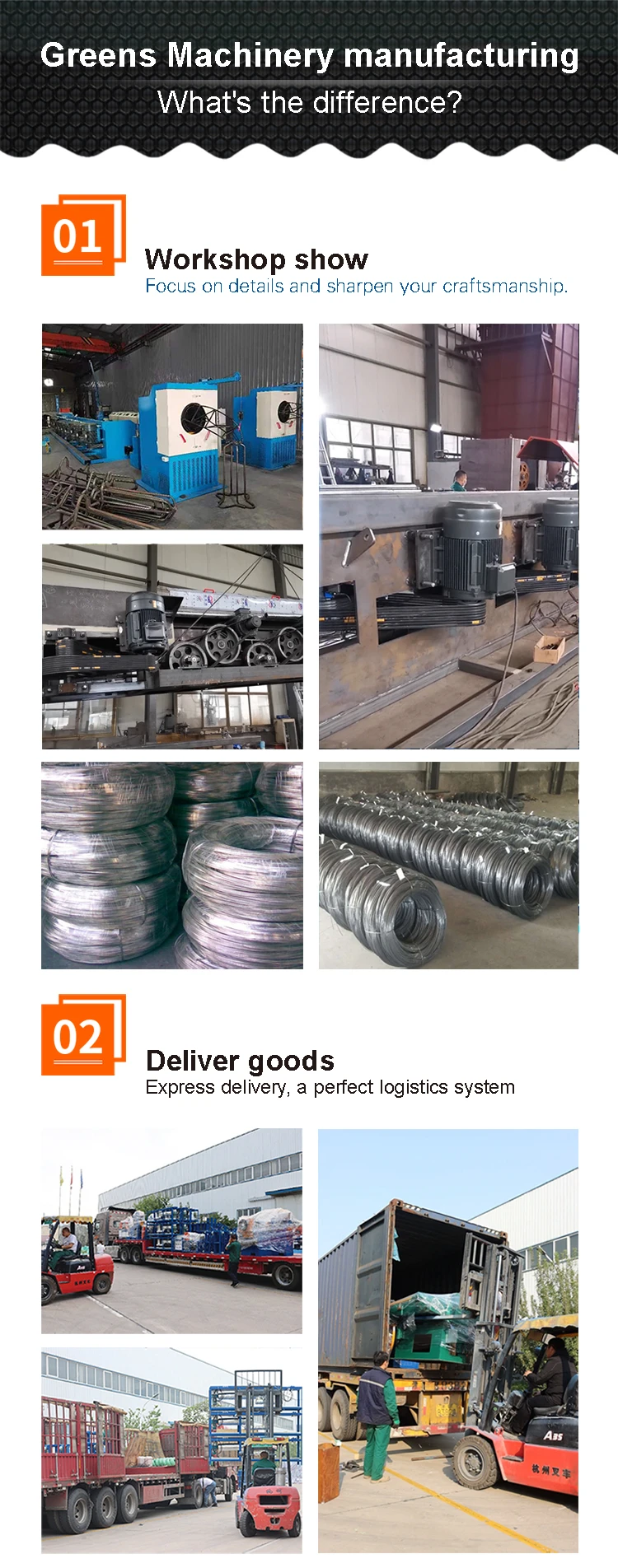 LZ Straight Line Wire Drawing Machine Workshop Assembly & Container Shipment